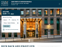 Tablet Screenshot of fourpointsbruxelles.fr